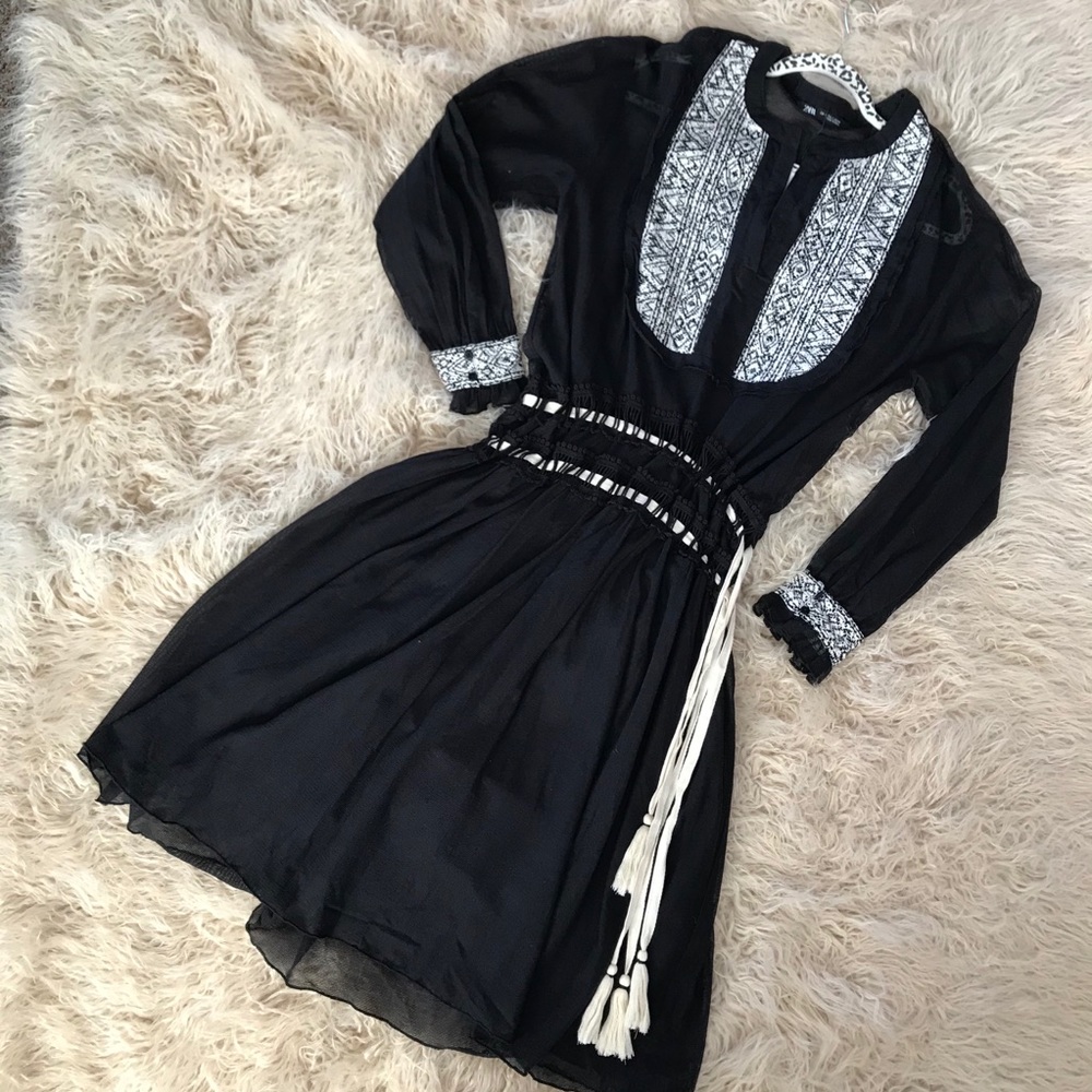 Zara black dress
